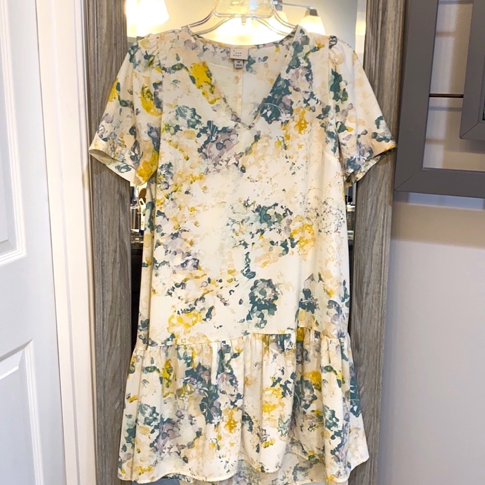 a new day | Floral Peplum Style Dress